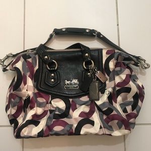 NWOT Multi Colored Coach Bag